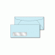 10 Blue Window Envelopes